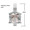 Children gift silver Carousel horse pearl cage pendant locket pearl necklace jewelry pick a freshwater pearl