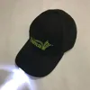 Custom Mini Led Flashlight key cap with 5 led lights In Visor Baseball Cap Built-in Led Light