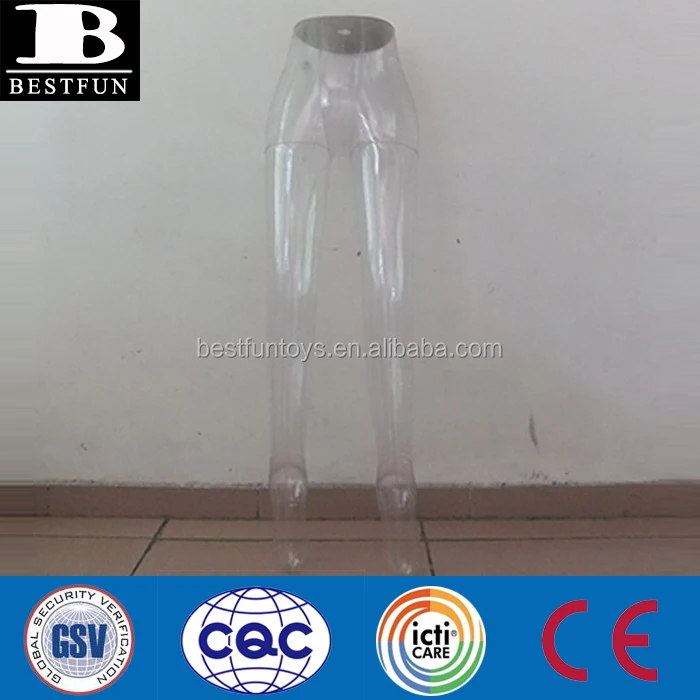 Custom Cheap Inflatable Transparent Mannequin Leg Mannequins Torso Half Body Female Male