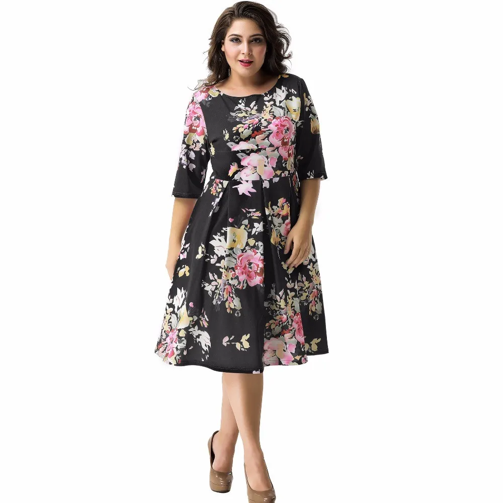 Large Size Wholesale Black Elegant Plus Size Woman Clothing - Buy Plus ...