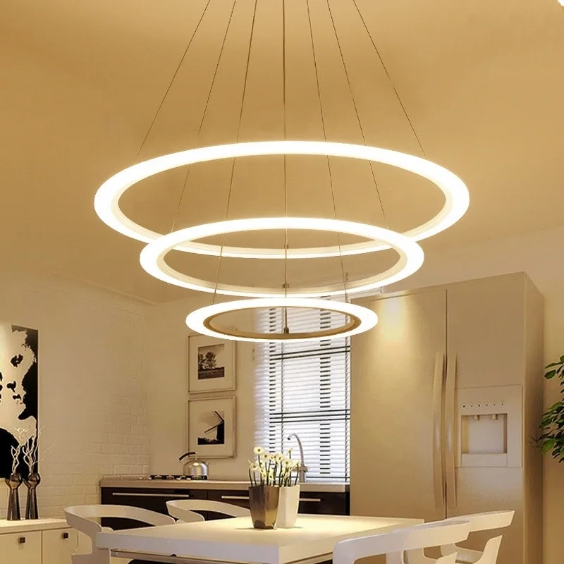 Contemporary new style  aluminum  acrylic pendant light for home office cafe shop