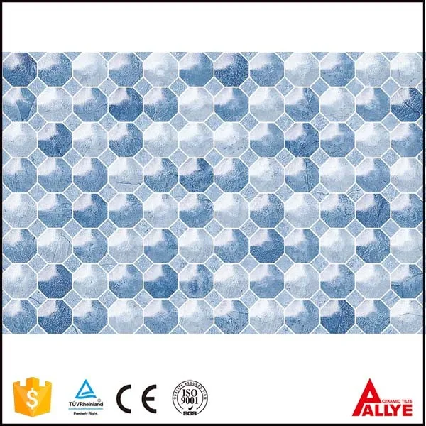 China white and dark blue ceramic bathroom wall tile 25x40,20x30, art interior kitchen cheap tiles