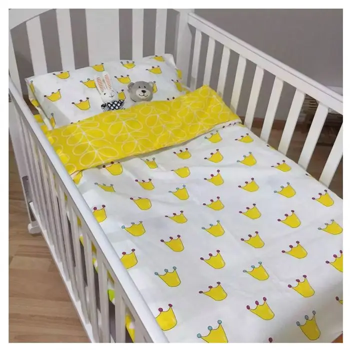 yellow cot sheet