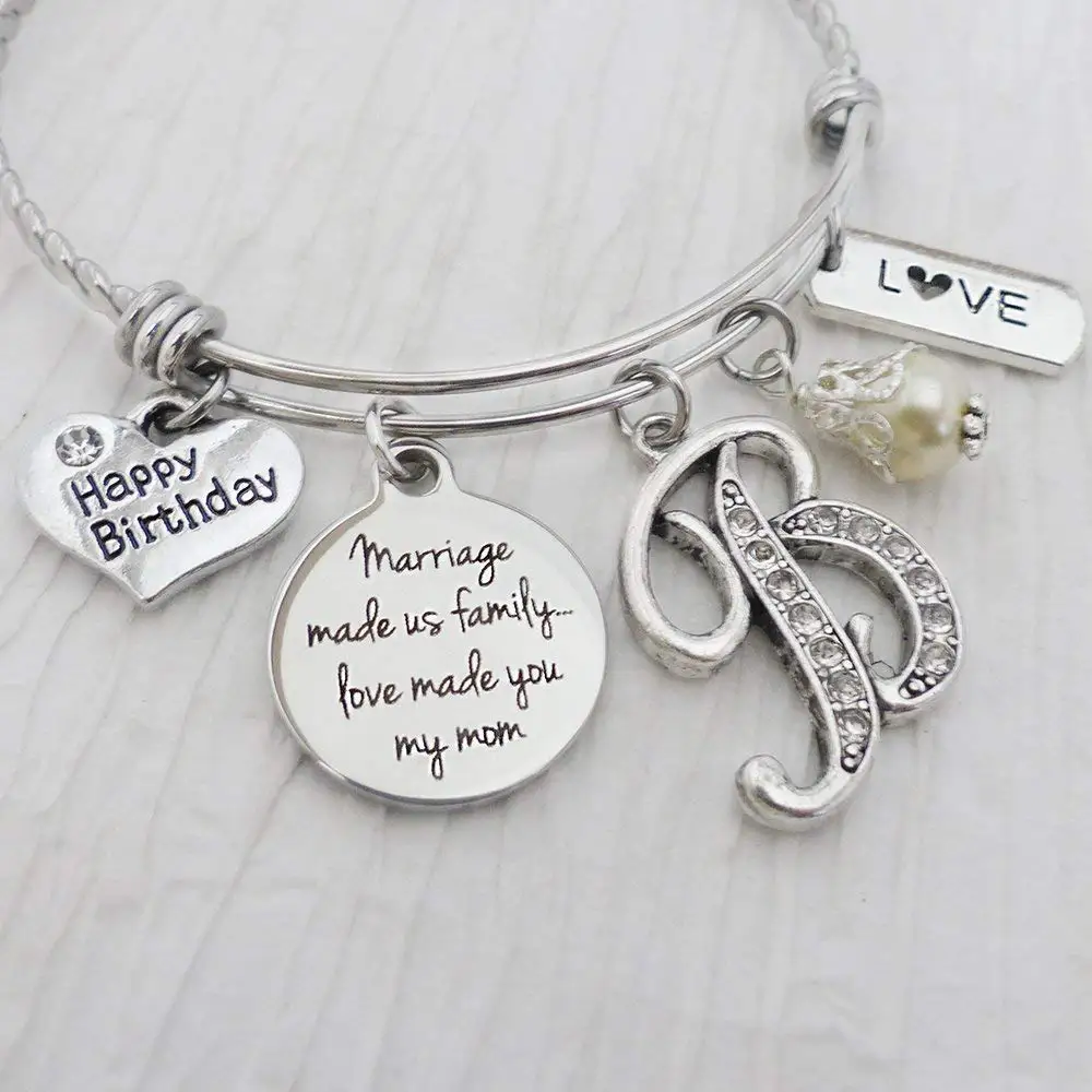 EverReena Beads Silver /& Gold Color Family Roots Dangle for Silver Bracelets