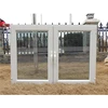 Modern design swing upvc windows and doors plastic steel PVC casement window