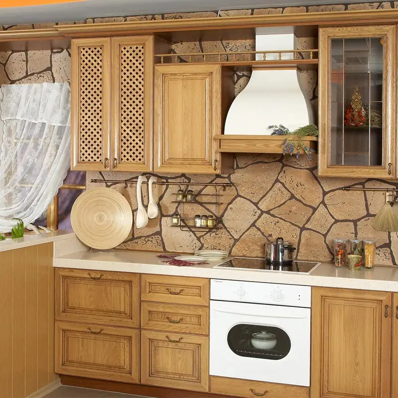 Luxury Modular Modern Kitchen Cabinets Designs Set With Island