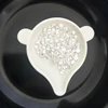 Low Cost Jewelry clear white color round Loose raw cvd / hpht polished Diamond