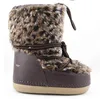 women's mid-culf glitter furry winter boots