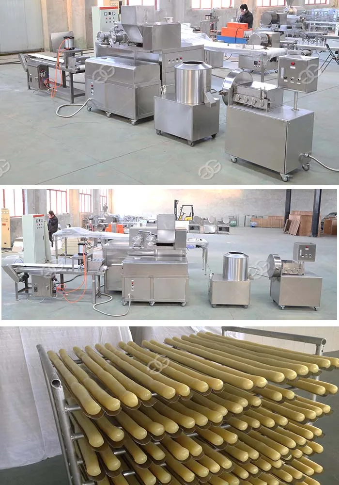 Food Shrimp Chips Fish Cracker Production Line Round Cracker Biscuit Making Machine