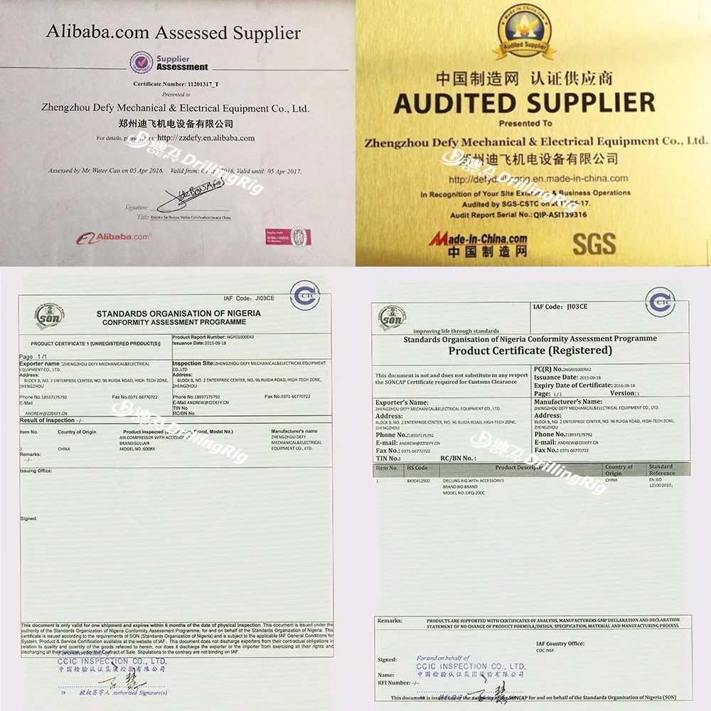 Certificates