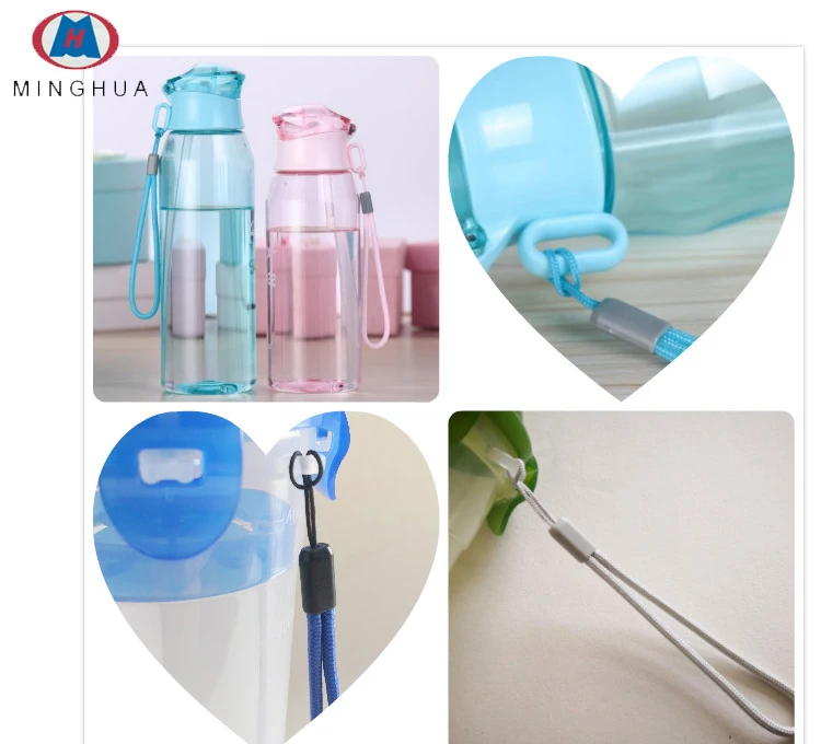 Customized Colourful Plastic Water Bottle Hand Strap Wrist Band Strap