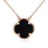 YCN6619 Fashion Four-Leaf Clover Shape Necklace be made of 925 Sterling Silver