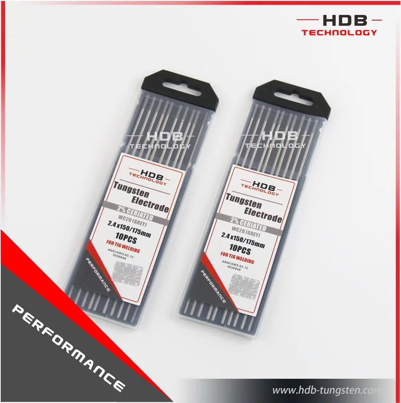 2 Ce Grey Ceriated Tungsten Electrode/tig Welding Electrodes For Ac,Dc