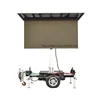 2.56m x 1.60m warning sign LED screen traffic mobile solar trailer