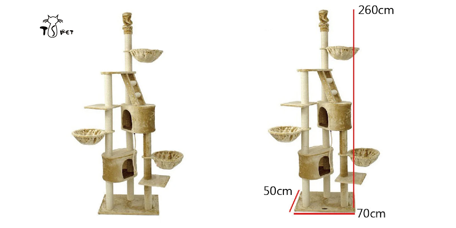 Play Hou House Condo Furniture Pet New Scratcher Plush Sisal Cat Tree Tower