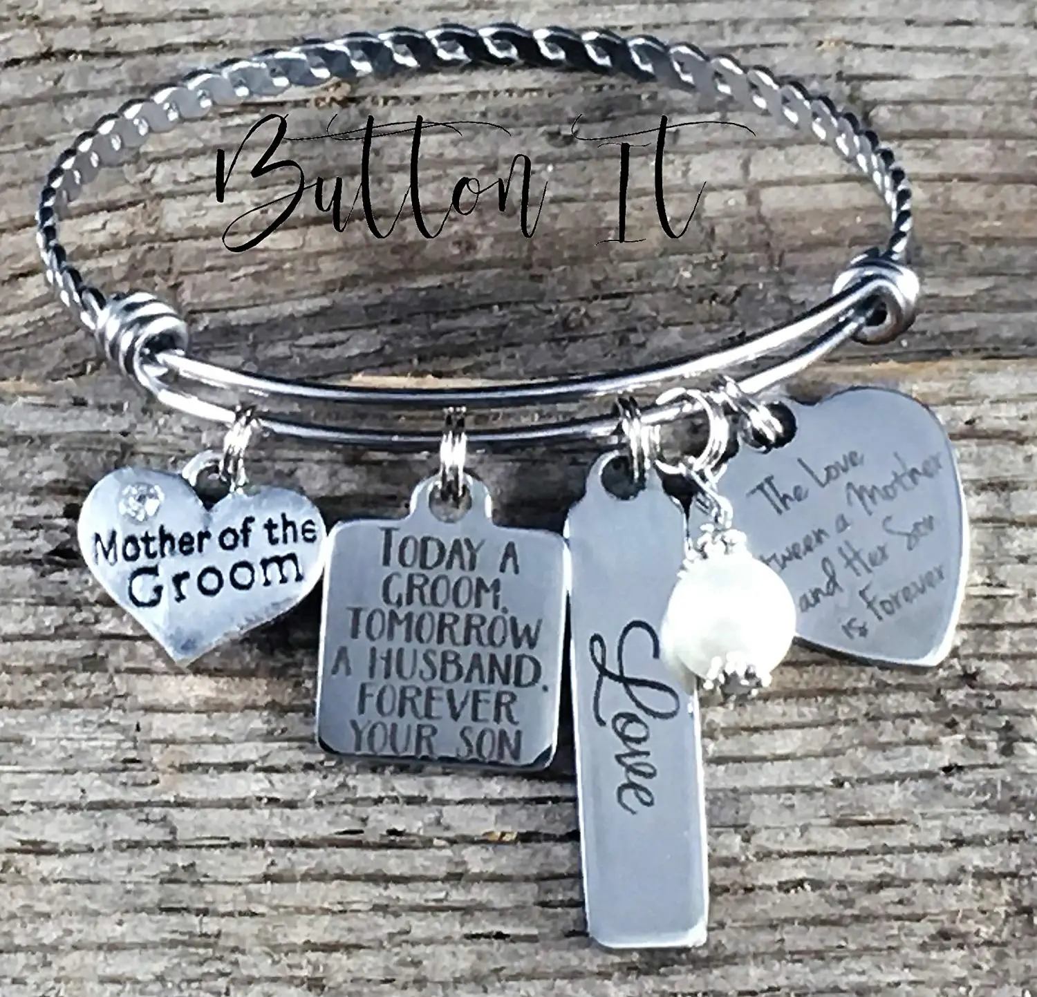 Mother Son Charm Find Deals On Line At Onit Mother Of The Groom Gift Today A Wedding Keepsake Mom
