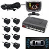 8 probes sensors front back backup ultrasonic Car LCD parking assist sensor