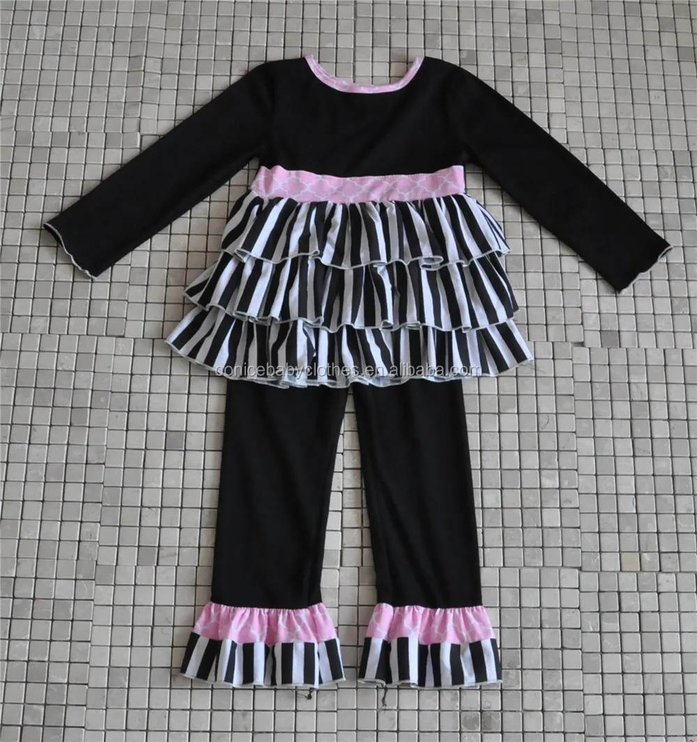 Wholesale Designer Little Girl Fall Floral Ruffle Clothes Baby Boutique Clothing - Buy Baby ...