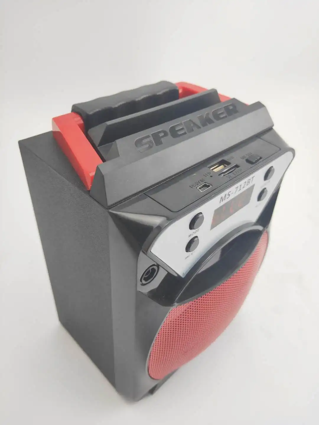 4inch mini portable mobile speaker stereo with usb/tf new handle