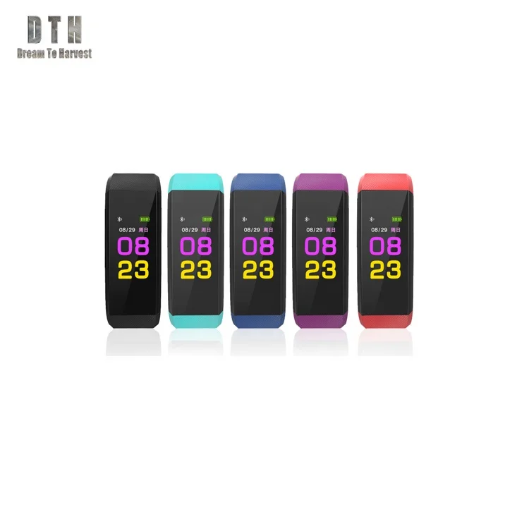 
2019 new product ID115 plus smart bracelet fitness activity tracker ip67 smart watch blood pressure heart rate monitor M3 