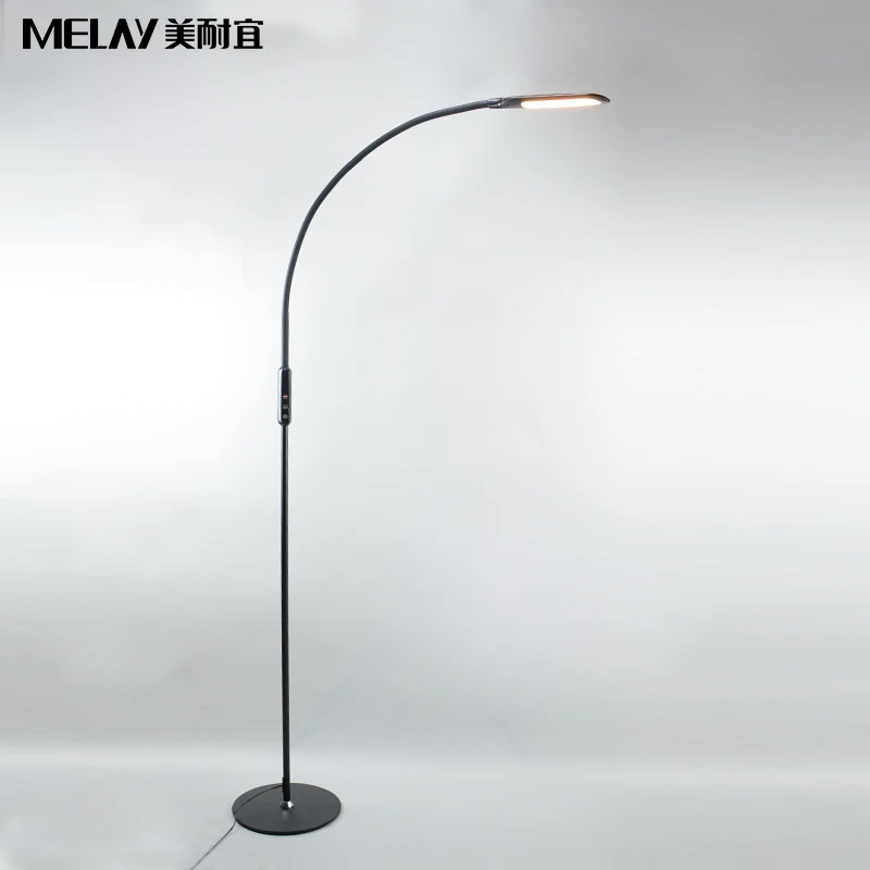 
Modern peacock LED stand floor lamp light remote control touch control curved adjustable for office 