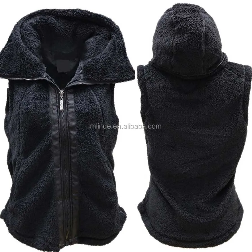 zip up fleece vest