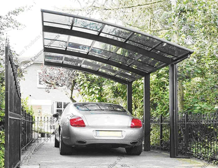 Aluminum Frame Driveway Gate Canopy Carports For Car 