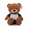 New Design Custom Brown Plush Toy Stuffed Teddy Bear With T-shirt