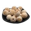 Wholesale Wooden Teether Natural Unfinished Loose Printed Baby Bracelet Teether Beads For Jewelry Making