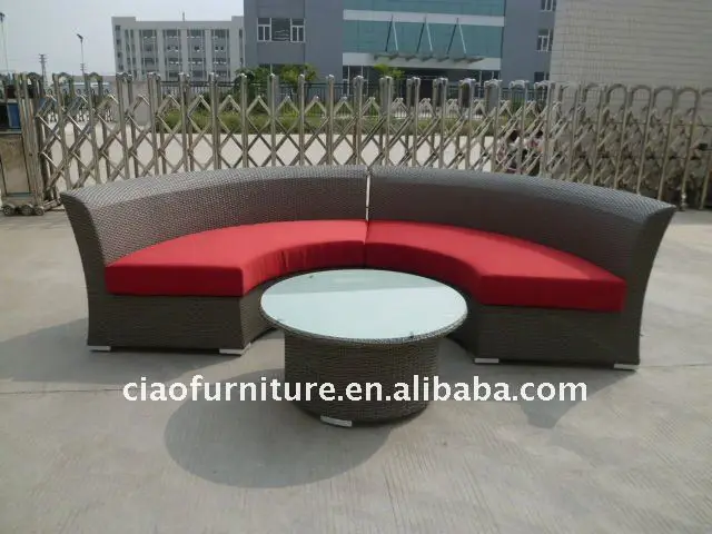 Wicker Outdoor Semi Circle Sofa Buy Semi Circle Sofa Patio Morden Rattan Furniture Wicker Leisure Sofa Set Product On Alibaba Com