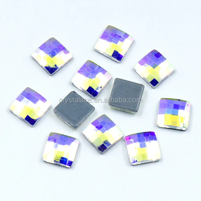 8mm crystal AB mosaic chessboard hot fix crystal rhinestones for shoes