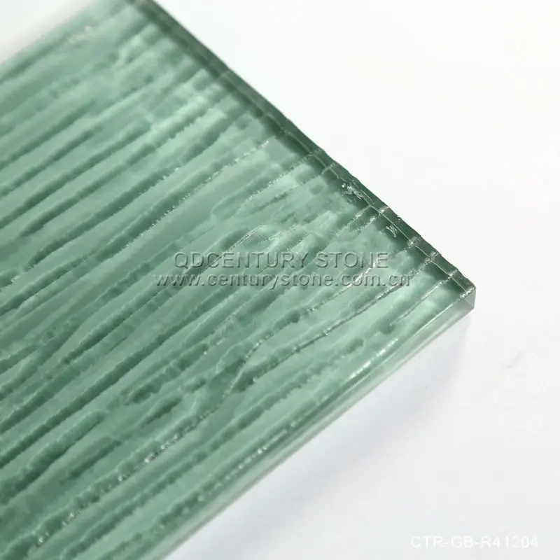 Light Green Wavy Surface Tiles Glass Subway Tile - Buy Wavy Surface