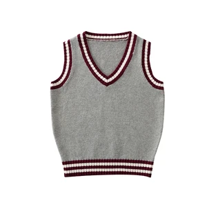 Hot Selling Primary School Uniform Stripes Vest Custom by Factory Hot Selling Primary School Uniform Stripes Vest Custom by Factory