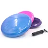 Dual Massage Surface Anti-burst PVC Air Inflated Wobble Cushion with Pump