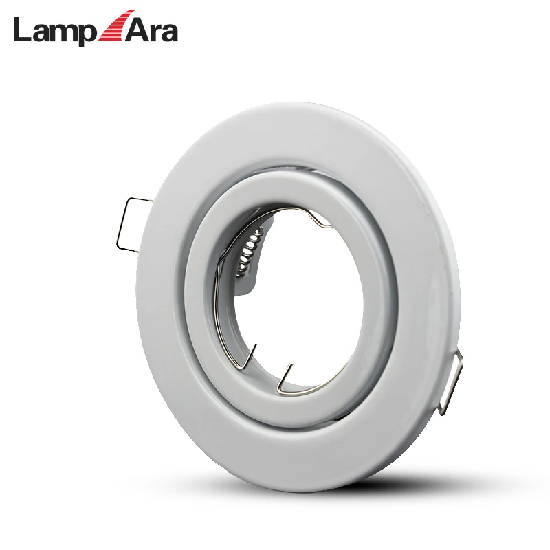 103mm New Style Silver Aluminum LED Ceiling Downlight MR16 GU10 Mounting Ring Trim Housing with adjustable holder