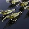 10pcs Shrimp Simulation Soft Prawn Lure Bait Hook Tackle Bass Fishing Lures