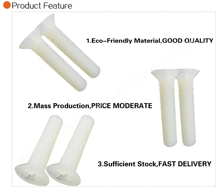 3x35mm Plastic Flat Head Screw Nylon Screws Buy Nylon Screw,Flat Head Screw,Plastic Screws