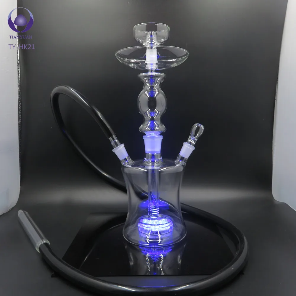 Tianyuan Clear Russian Shisha Nargile Pyrex Glass Hookah With Led - Buy ...