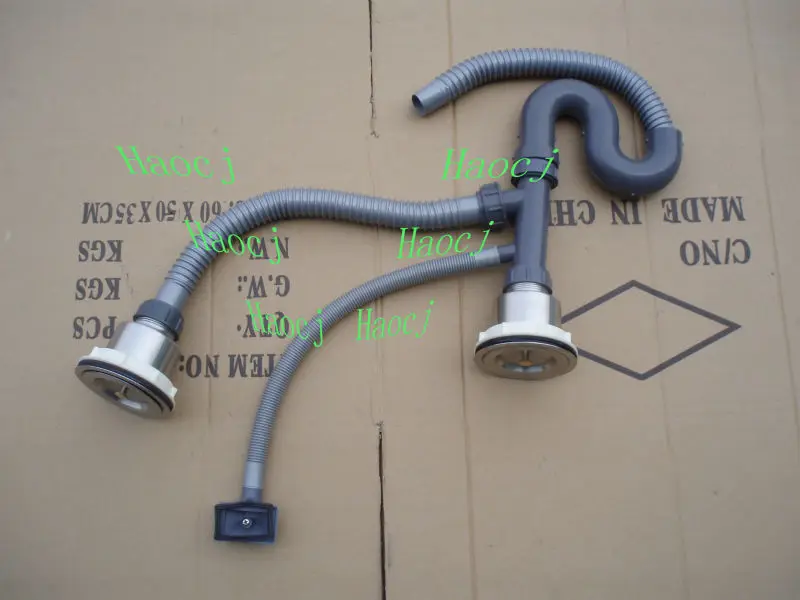 Double Plastic Drain Hose Sink Waste Hose Corrugated Hose Washbasin