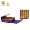 Luxurious Leather 2 Layers Chocolates Package Storage Gift Boxes With Paper Dividers