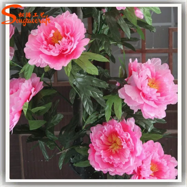 Large Mall Artificial Flower Tree Landing Placed Pink Trees Large Mall Artificial Flower Tree Landing Placed Pink Trees Peony
