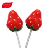 factory wholesale strawberry shape lollipop halal candies