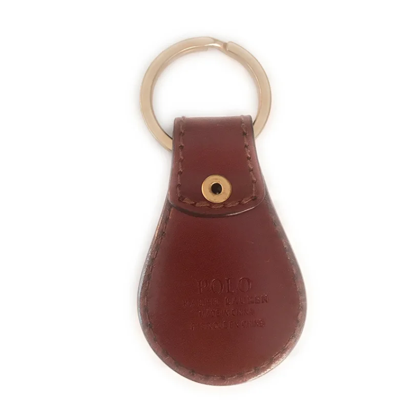 Polo Keychain Key Ring Brown Embossed Leather By China - Buy Polo ...