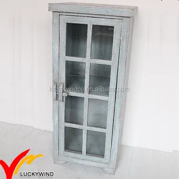 Antique Country Style Blue Wood Glass Curio Cabinet Buy Glass Curio Cabinet Antique Curio Cabinet Wood Glass Curio Cabinet Product On Alibaba Com