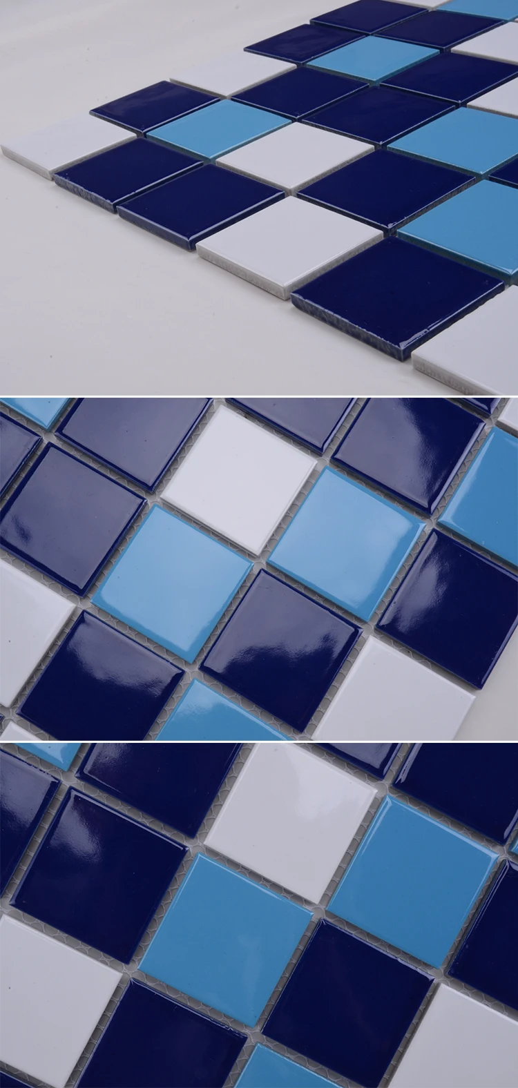 cheap decorative blue ceramic swimming pool tile for pool guangzhou