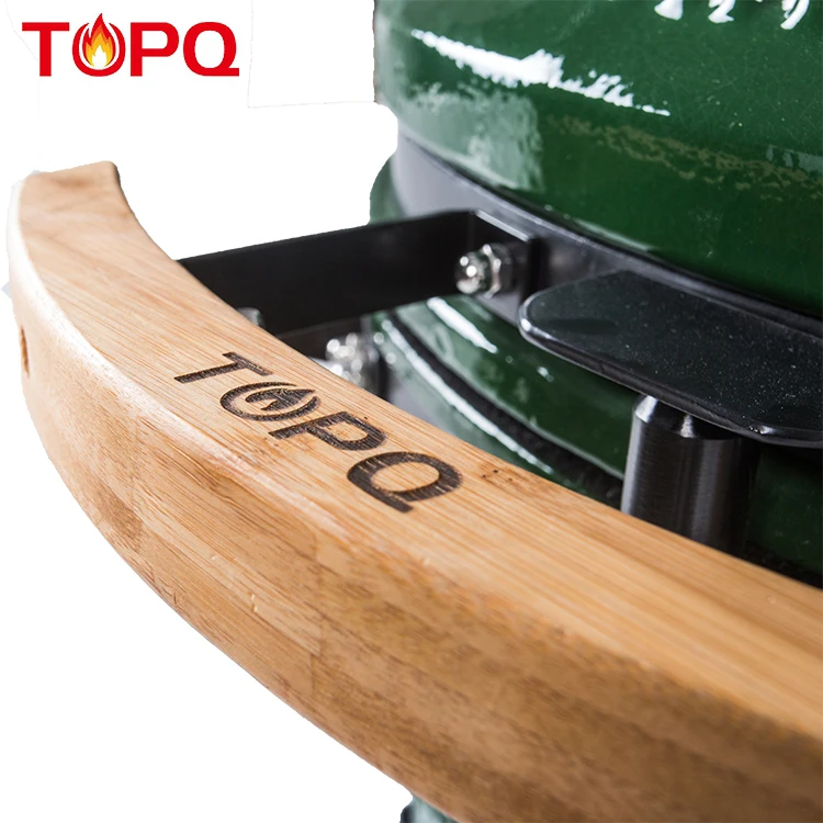 Topq 25 grande Céramique Verte Charbon De Bois Forme Ovale Topq 25 grande Céramique Verte Charbon De Bois Forme Ovale