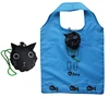Advertising easy carry navy blue eco nylon shopping foldable bag