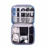 2019 Wholesale Custom Data Cable Double Layers Portable Large travel reusable shockproof electronic digital storage bag