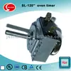 120 minutes mechanical oven timer and cooking heating element switch for kitchen electric appliance