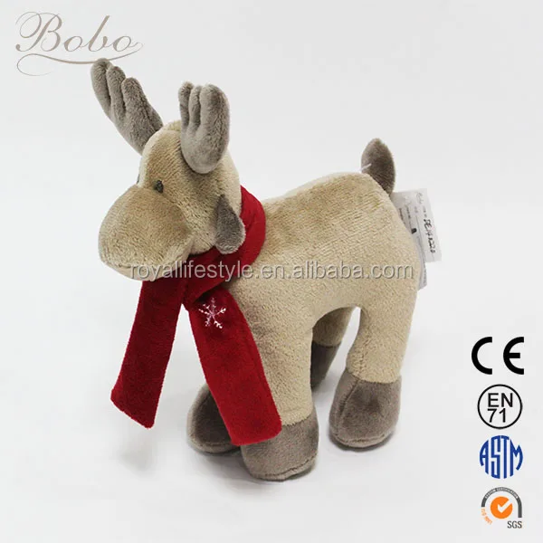 2014 christmas plush moose stuffed and plush toys for gift and
